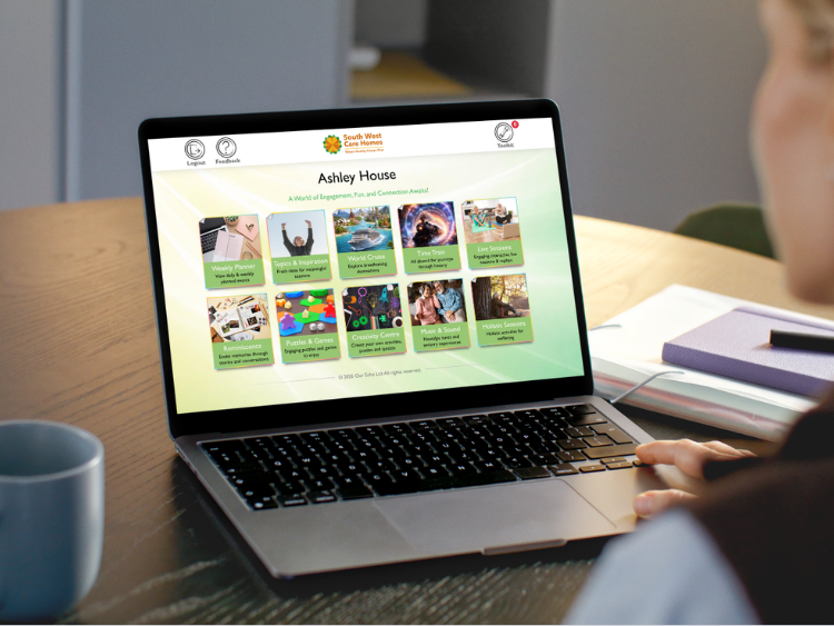 Resident enjoying the e-Portal